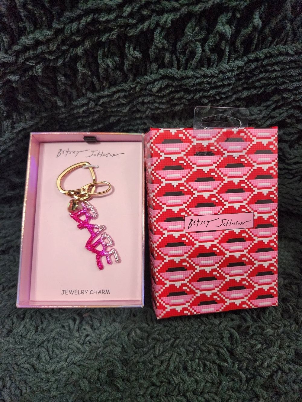 Betsey Johnson "Babe" Keychain